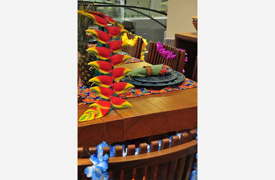 Mesas Decoradas D&D - mostra mesas decoradas hawaii 2013 8